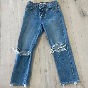 Levi’s Premium Distressed Wedgie Straight Jeans